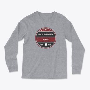 North Barrington Illinois Americana Light Soft Long Sleeve T-Shirt