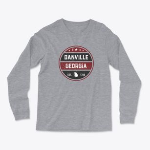 Danville Georgia Americana Light Soft Long Sleeve T-Shirt