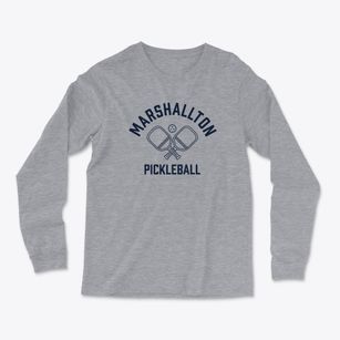 Marshallton Delaware Pickleball Light Soft Long Sleeve T-Shirt