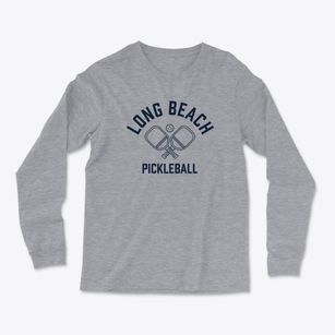 Long Beach Mississippi Pickleball Light Soft Long Sleeve T-Shirt