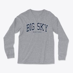 Big Sky Montana Traditional Light Soft Long Sleeve T-Shirt