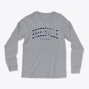 Breedsville Michigan Traditional Light Soft Long Sleeve T-Shirt