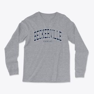 Beckerville Kansas Traditional Light Soft Long Sleeve T-Shirt