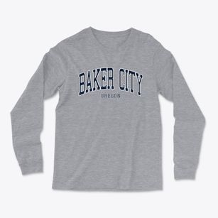 Baker City Oregon Traditional Light Soft Long Sleeve T-Shirt