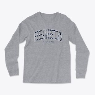 Peshawbestown Michigan Traditional Light Soft Long Sleeve T-Shirt