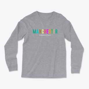 Manchester Connecticut Color Pop Light Soft Long Sleeve T-Shirt