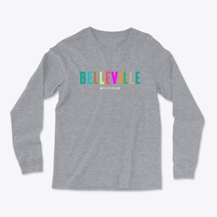 Belleville Michigan Color Pop Light Soft Long Sleeve T-Shirt
