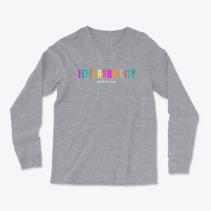 Jefferson City Missouri Color Pop Light Soft Long Sleeve T-Shirt