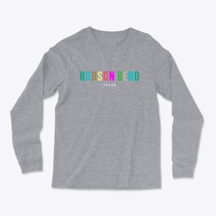 Hudson Bend Texas Color Pop Light Soft Long Sleeve T-Shirt
