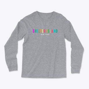 Shelter Island New York Color Pop Light Soft Long Sleeve T-Shirt
