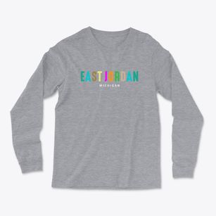 East Jordan Michigan Color Pop Light Soft Long Sleeve T-Shirt