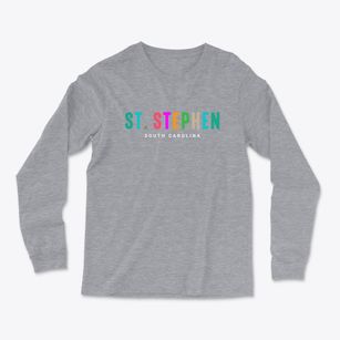 St. Stephen South Carolina Color Pop Light Soft Long Sleeve T-Shirt