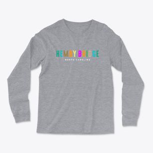 Hemby Bridge North Carolina Color Pop Light Soft Long Sleeve T-Shirt