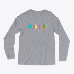 Horn Lake Mississippi Color Pop Light Soft Long Sleeve T-Shirt
