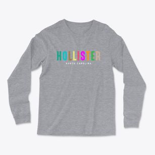 Hollister North Carolina Color Pop Light Soft Long Sleeve T-Shirt