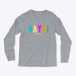 Haysi Virginia Color Pop Light Soft Long Sleeve T-Shirt