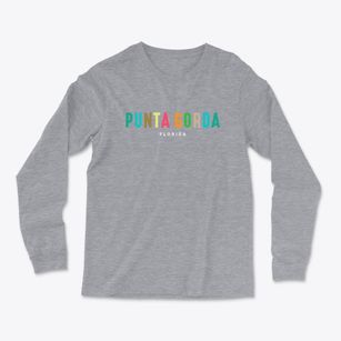 Punta Gorda Florida Color Pop Light Soft Long Sleeve T-Shirt