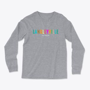 Langleyville Illinois Color Pop Light Soft Long Sleeve T-Shirt