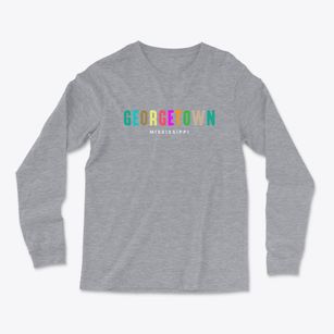 Georgetown Mississippi Color Pop Light Soft Long Sleeve T-Shirt