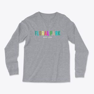 Floral Park New York Color Pop Light Soft Long Sleeve T-Shirt