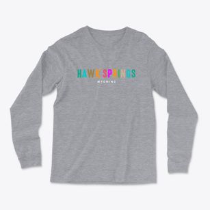 Hawk Springs Wyoming Color Pop Light Soft Long Sleeve T-Shirt