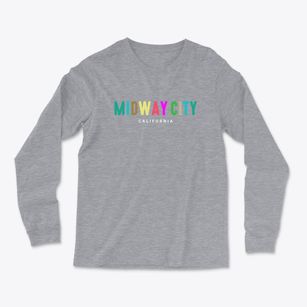 Midway City California Color Pop Light Soft Long Sleeve T-Shirt