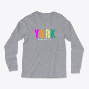 York South Carolina Color Pop Light Soft Long Sleeve T-Shirt