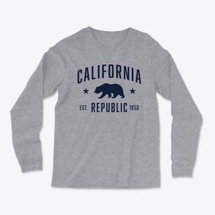  California Republic Bear Light Soft Long Sleeve T-Shirt