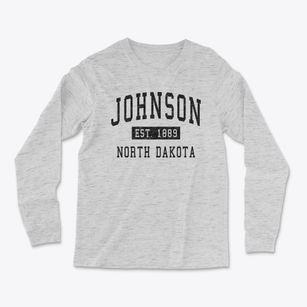 Johnson North Dakota Classic Established Light Soft Long Sleeve T-Shirt