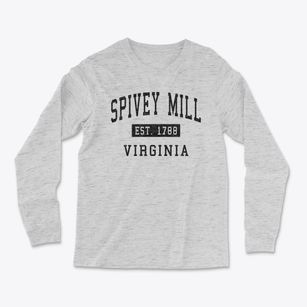 Spivey Mill Virginia Classic Established Light Soft Long Sleeve T-Shirt