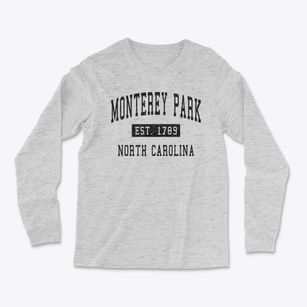Monterey Park North Carolina Classic Established Light Soft Long Sleeve T-Shirt