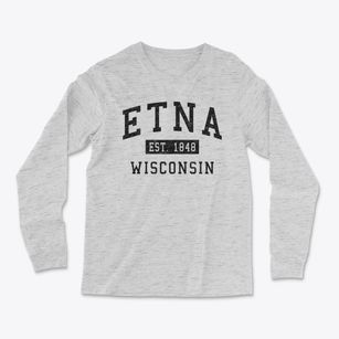 Etna Wisconsin Classic Established Light Soft Long Sleeve T-Shirt