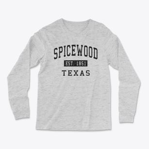 Spicewood Texas Classic Established Light Soft Long Sleeve T-Shirt