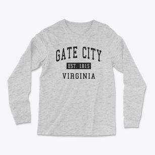 Gate City Virginia Classic Established Light Soft Long Sleeve T-Shirt