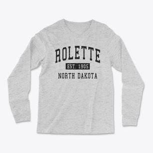 Rolette North Dakota Classic Established Light Soft Long Sleeve T-Shirt