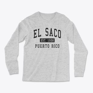 El Saco Puerto Rico Classic Established Light Soft Long Sleeve T-Shirt