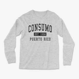 Consumo Puerto Rico Classic Established Light Soft Long Sleeve T-Shirt