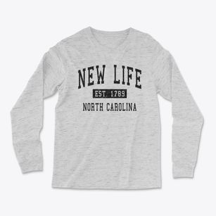 New Life North Carolina Classic Established Light Soft Long Sleeve T-Shirt