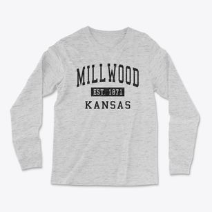 Millwood Kansas Classic Established Light Soft Long Sleeve T-Shirt