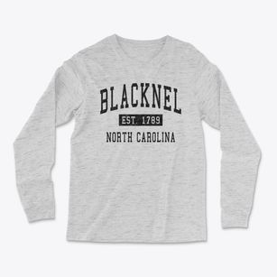 Blacknel North Carolina Classic Established Light Soft Long Sleeve T-Shirt