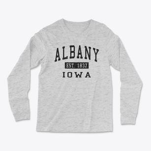 Albany Iowa Classic Established Light Soft Long Sleeve T-Shirt