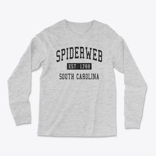 Spiderweb South Carolina Classic Established Light Soft Long Sleeve T-Shirt