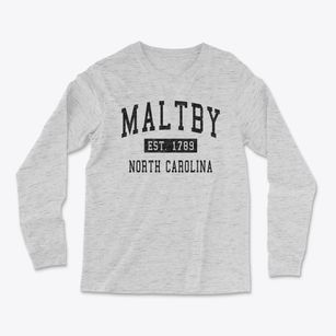 Maltby North Carolina Classic Established Light Soft Long Sleeve T-Shirt
