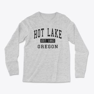 Hot Lake Oregon Classic Established Light Soft Long Sleeve T-Shirt