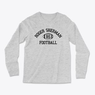 Roger Sherman School Classic Football Light Soft Long Sleeve T-Shirt