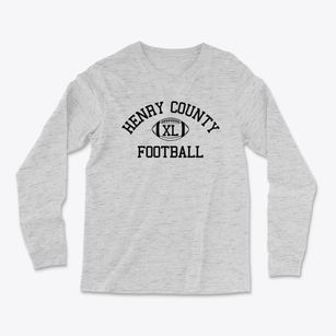 Henry County School System Classic Football Light Soft Long Sleeve T-Shirt