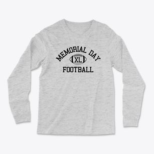 Memorial Day School Classic Football Light Soft Long Sleeve T-Shirt