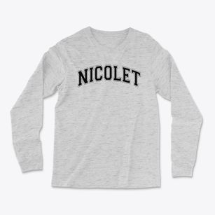Nicolet High School Varsity Arch Light Soft Long Sleeve T-Shirt