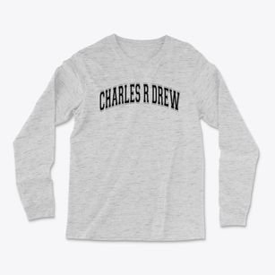 Charles R Drew K-8 Center Varsity Arch Light Soft Long Sleeve T-Shirt
