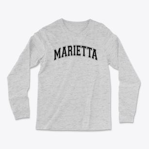 Marietta Alternative School Varsity Arch Light Soft Long Sleeve T-Shirt